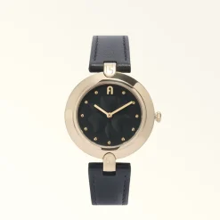 Furla Logo Links Orologio Con Cassa Tonda