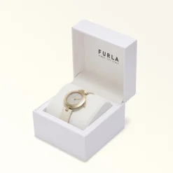 Furla Logo Links Orologio Con Cassa Tonda